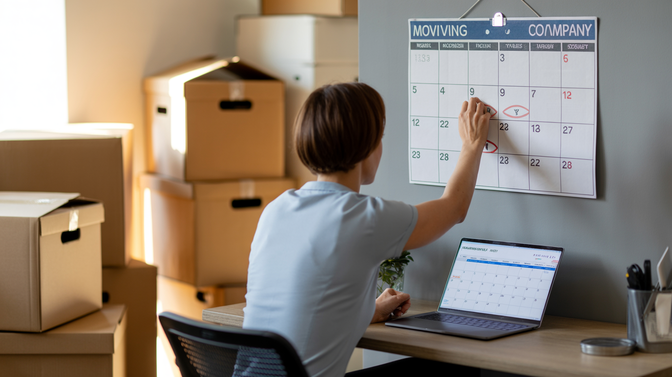 Hvor tidlig bør du bestille flyttebyrå?
